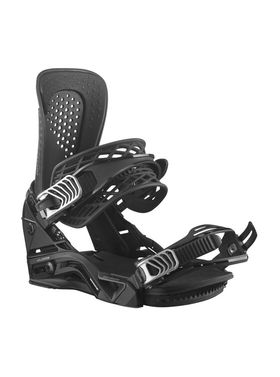 SALOMON - 新品未使用 24-25 SALOMON BINDING HOLOGRAM WHITE S M111 Salomon Hologram 2025 | Mens Womens Snowboard Bindings Australia