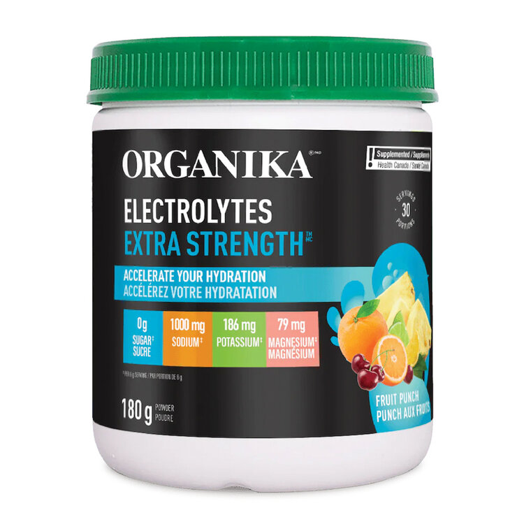 Organika Organika Electrolytes Extra Strength Fruit Punch 180g
