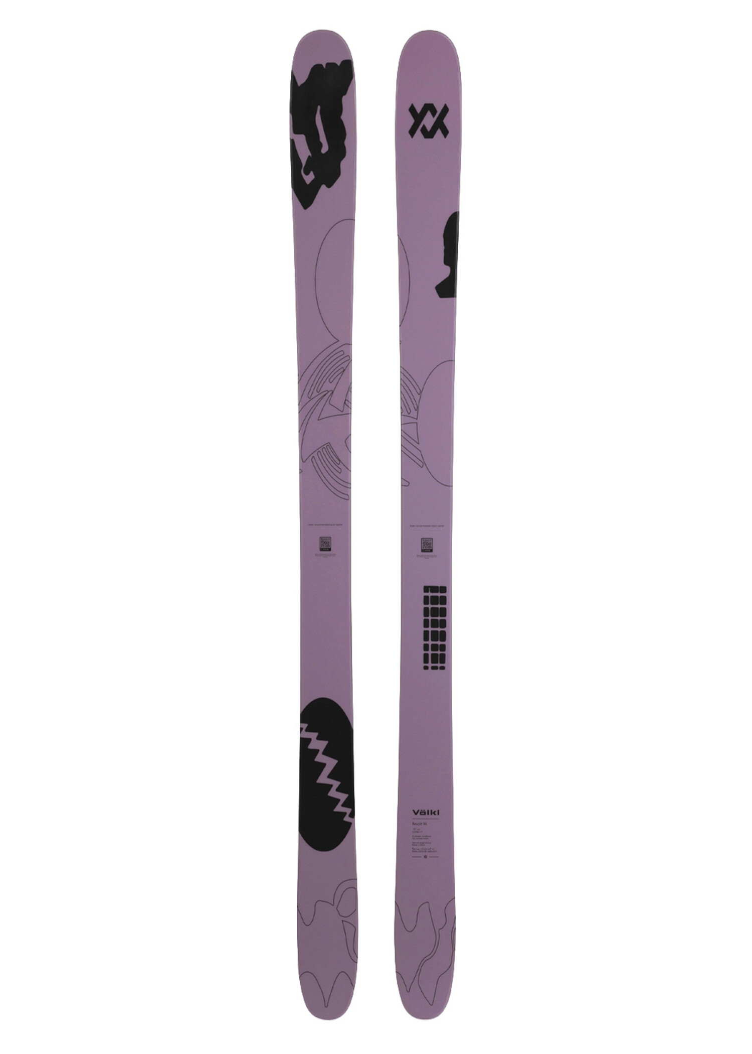 volkl free SKI revolt 96 板& マーカーバイン付　美品 旧モデル フォルクル スキー板 2025 VOLKL REVOLT 96 リボルト