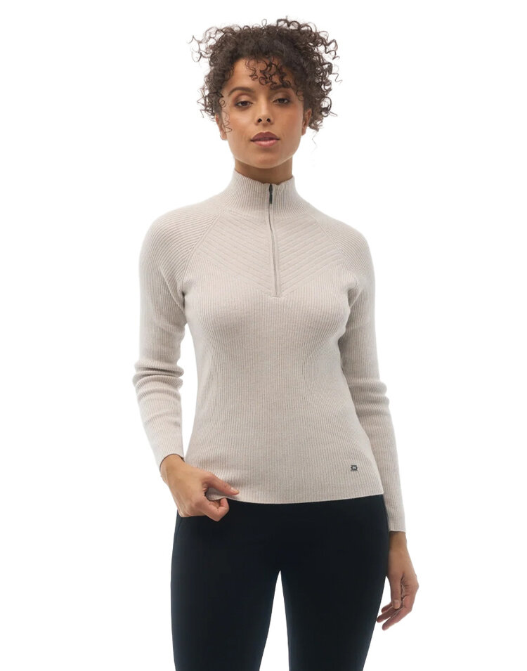 Fig Fig Astra 1/2 Zip Fitted Sweater