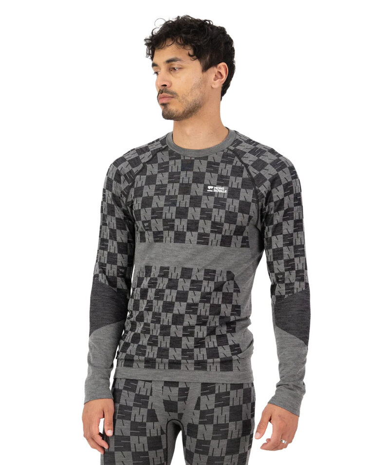 Mons Royale Mons Royale Ascender Merino Base Layer Long Sleeve — Men's Ski/Snowboard