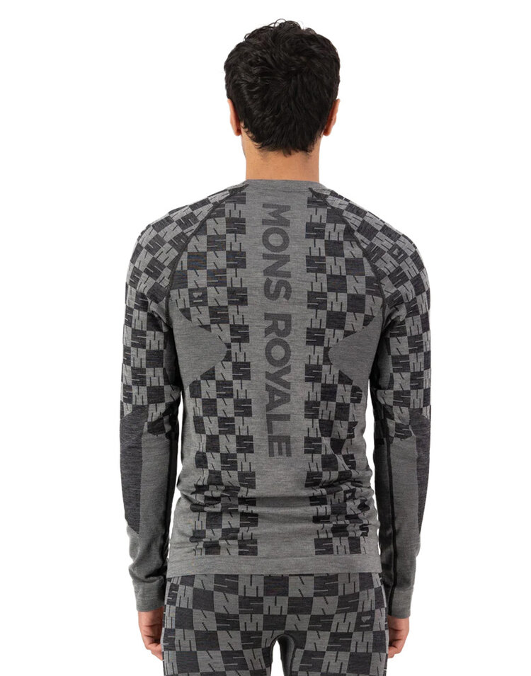 Mons Royale Mons Royale Ascender Merino Base Layer Long Sleeve — Men's Ski/Snowboard