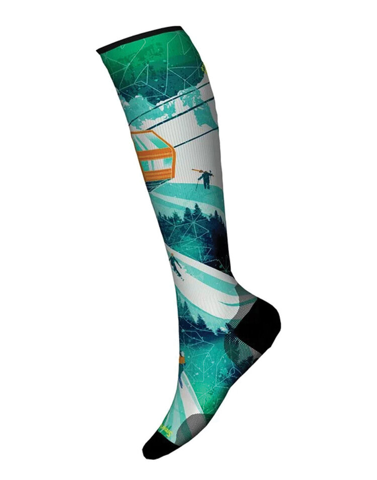 Smartwool Smartwool Ski Zero Cushion Ski Day Print OTC Socks