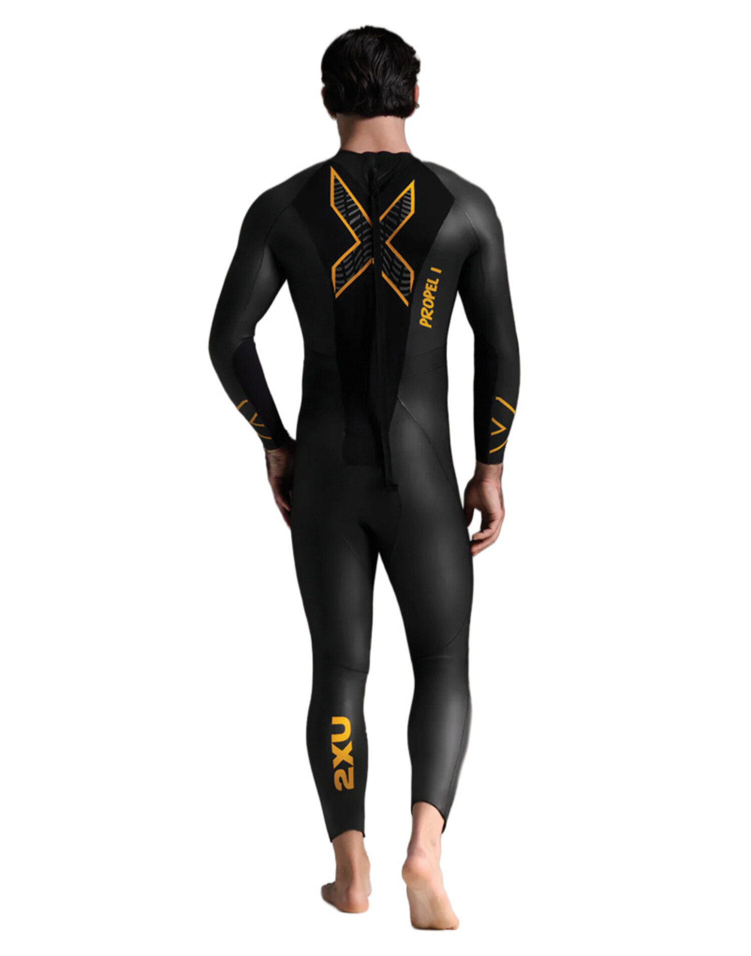 2XU PROPEL フルスーツ ブラック/オレンジ 2XU Propel P:1 M Wetsuit - Fresh Air Kelowna