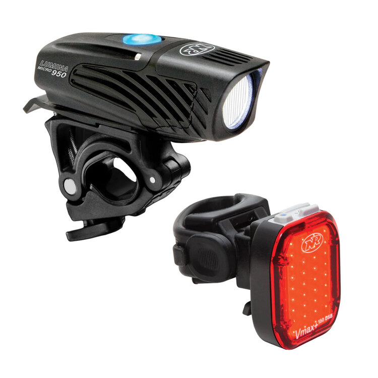 NiteRider NiteRider Lumina™ Micro 950 and Vmax+™ 180 — Front and Rear Light Set