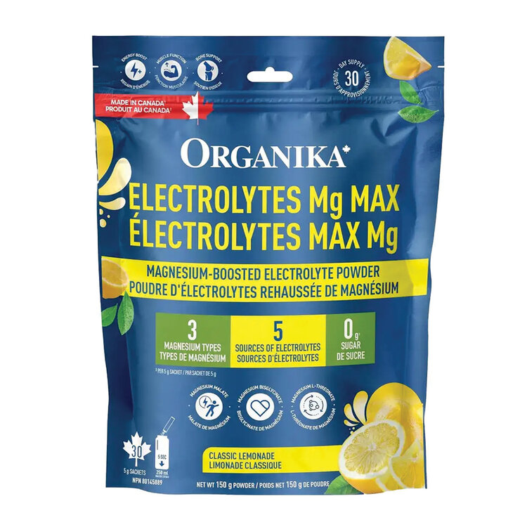 Organika Organika Electrolytes Mg MAX — Classic Lemonade Hydration Powder