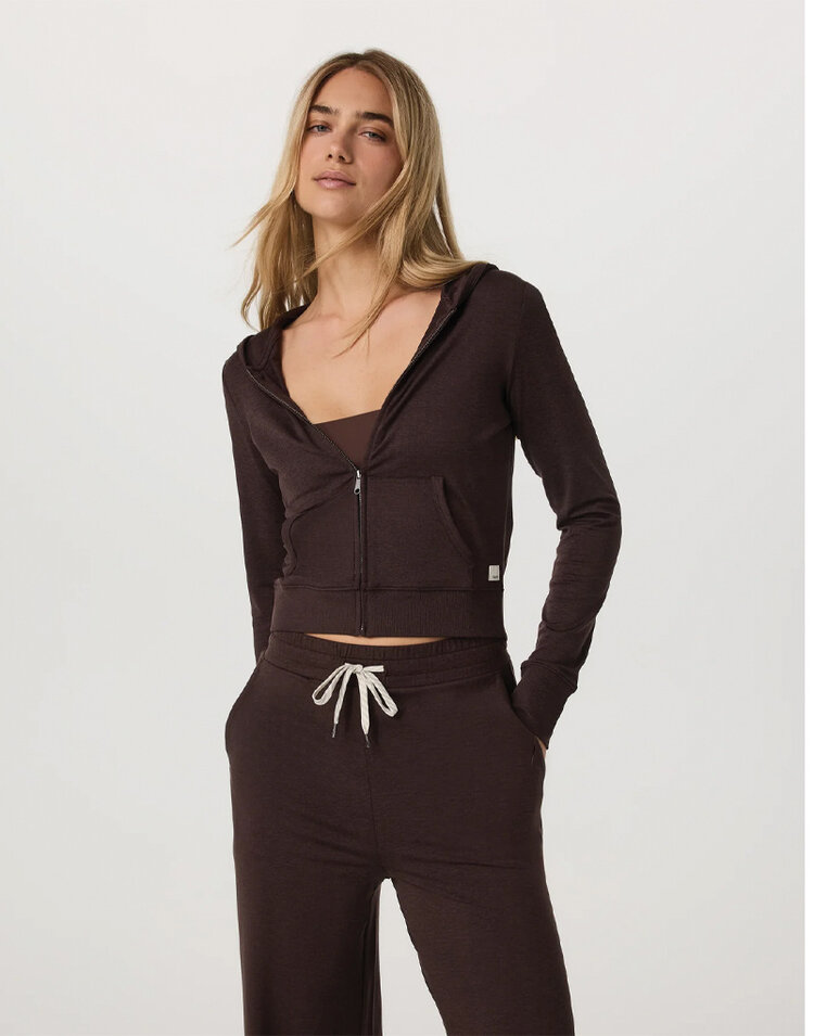 Vuori Vuori Halo Mini Full Zip Hoodie — Women's Lifestyle Hoodie