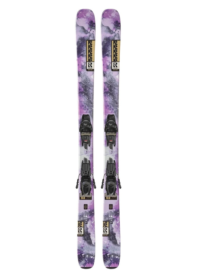 K2 K2 Reckoner 92 W Skis + Quikclik Bindings — Women's All-Mountain Twin-Tip Ski