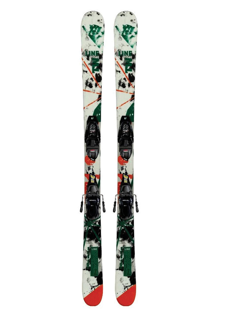 Line 2027 Line Wallisch Shorty + 4.5 Bindings — Kids' Freestyle Ski