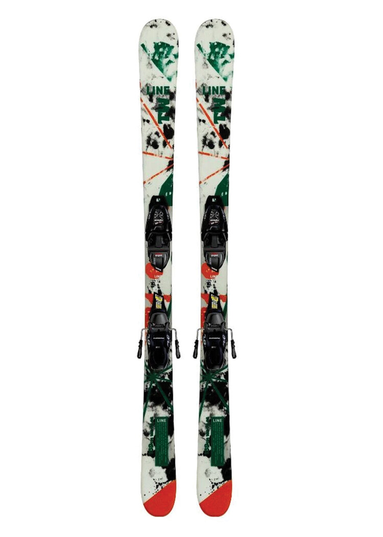 Line 2027 Line Wallisch Shorty + 7.0 Bindings — Kids' Freestyle Ski