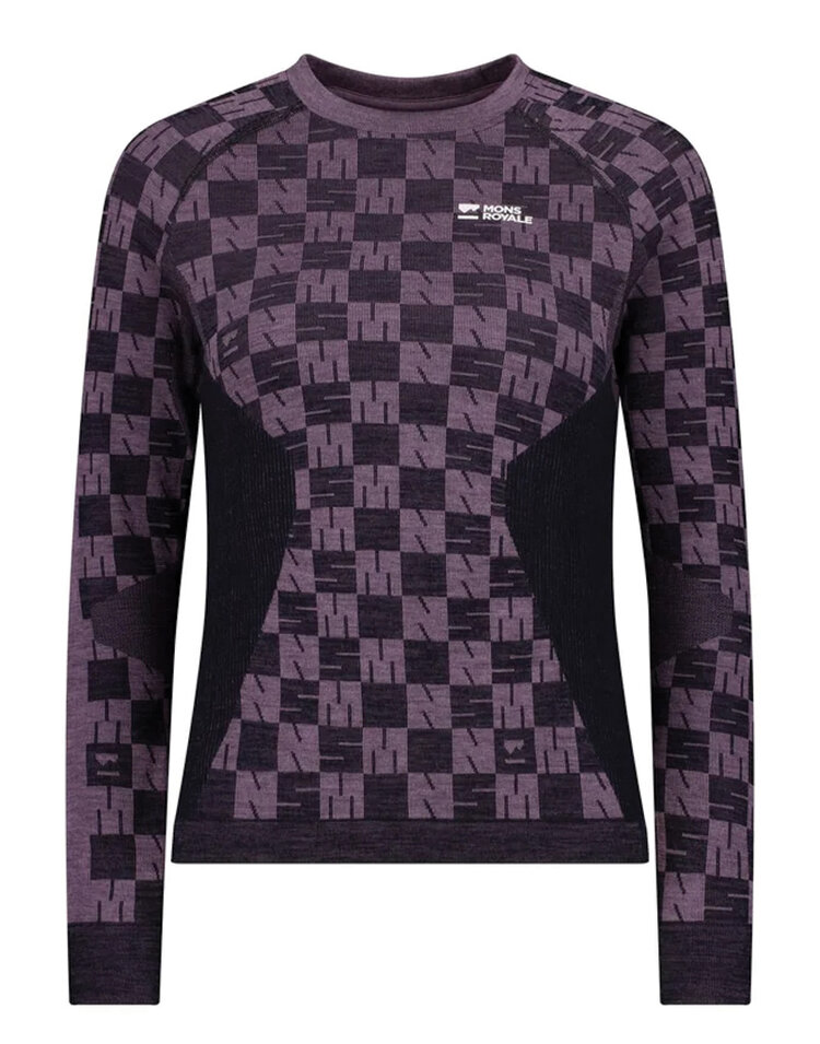 Mons Royale Mons Royale Ascender Merino Base Layer Long Sleeve — Women's Ski/Snowboard