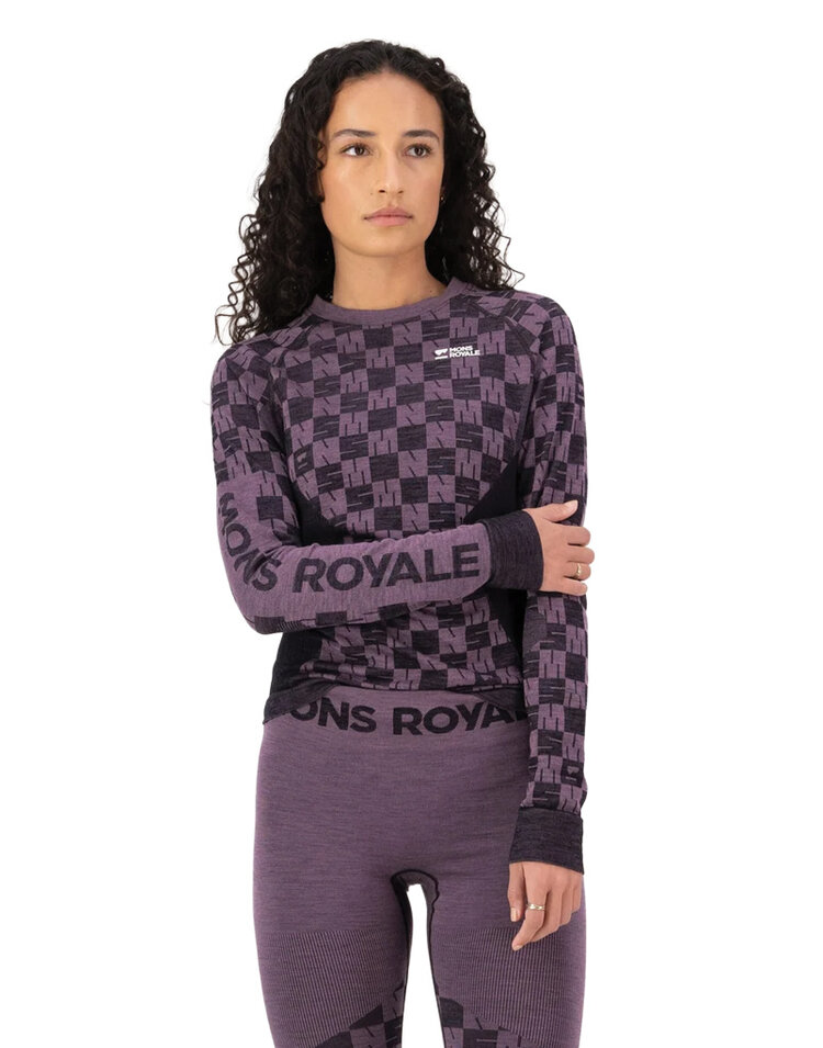 Mons Royale Mons Royale Ascender Merino Base Layer Long Sleeve — Women's Ski/Snowboard