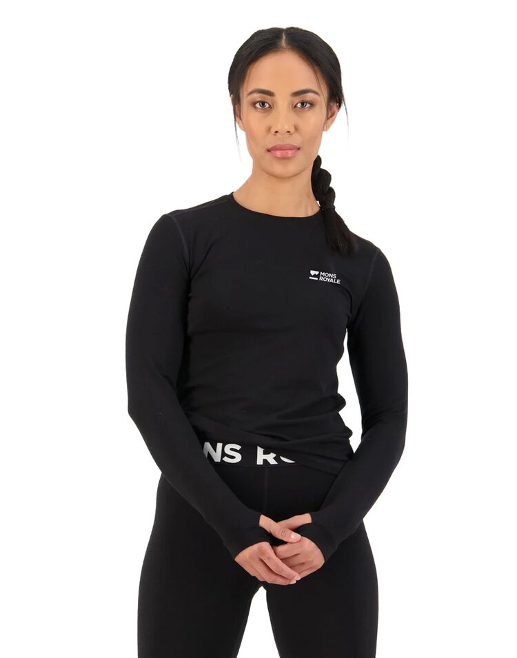 Mons Royale Mons Royale Cascade Merino Base Layer Long Sleeve — Women's Ski/Snowboard