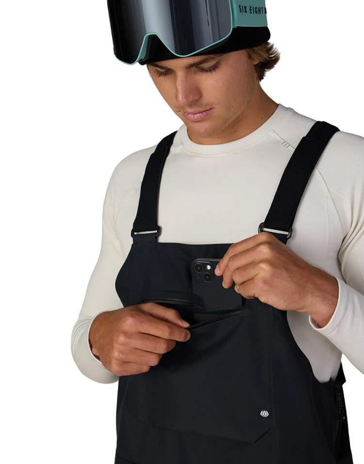 686 686 Lockup Shell Bibs — Men's Ski & Snowboard Bib Pants