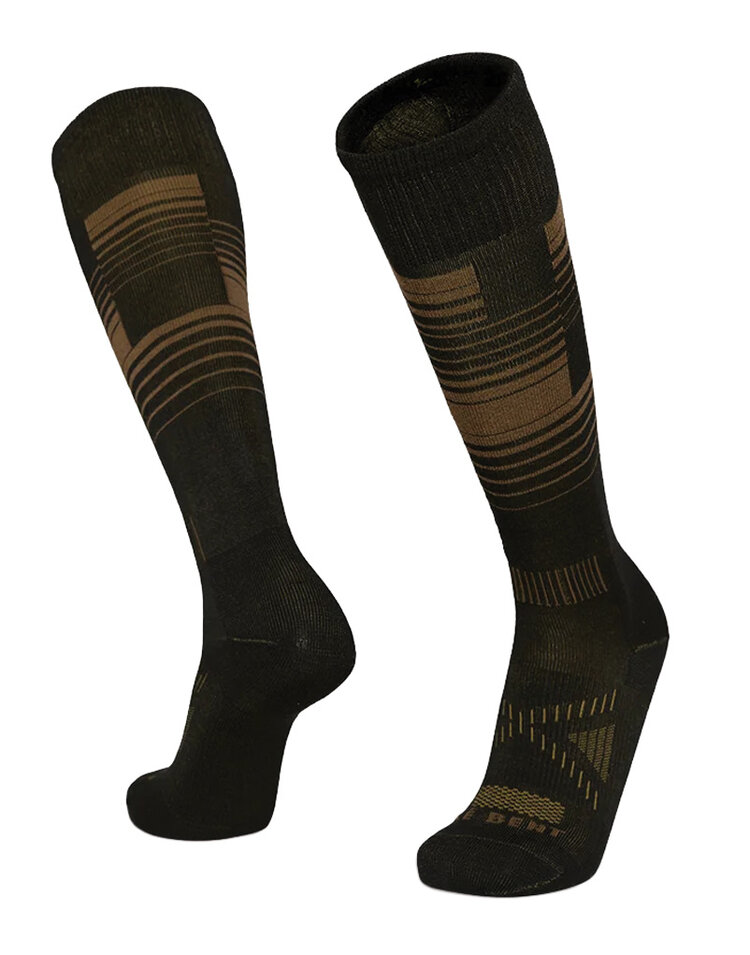 Le Bent Le Bent Zero Cushion Tetrix — Merino Ski & Snowboard Sock