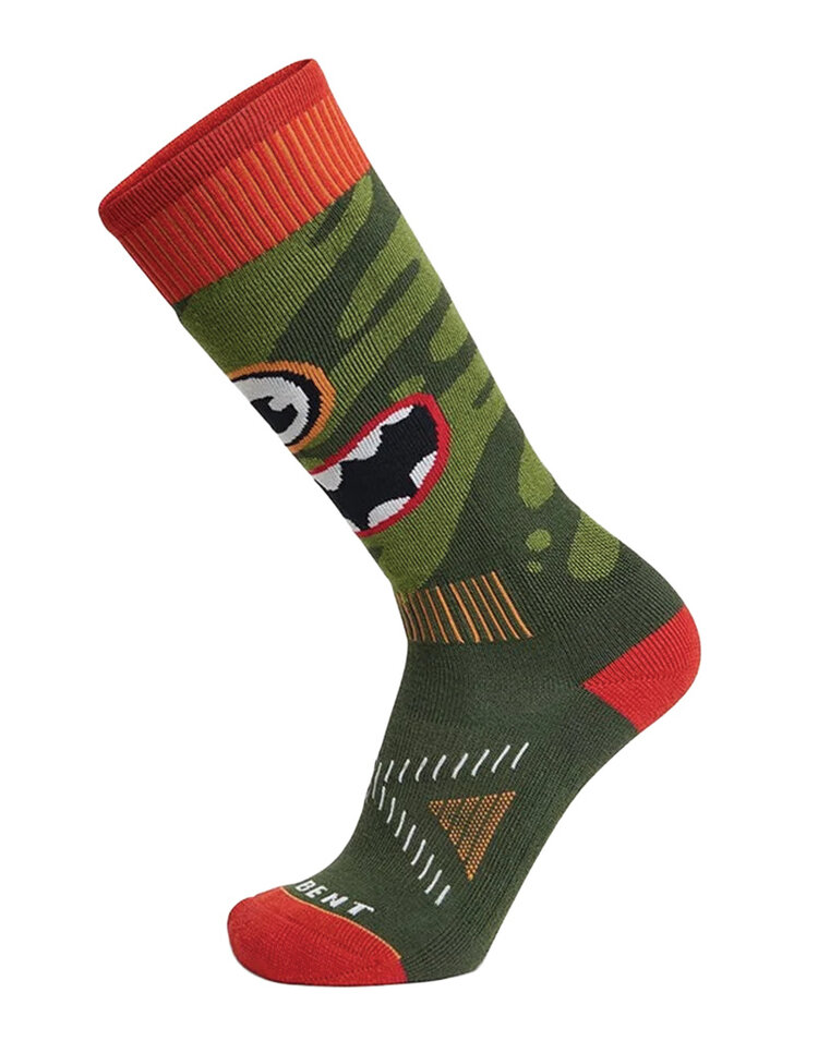 Le Bent Le Bent Monster Party Light Cushion — Kids' Merino Ski Sock