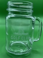 Sterling Cut Glass Sterling Drinking Jar