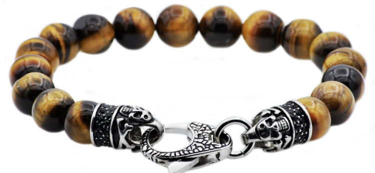 Blackjack (Z) Tigers Eye Blackjack Bracelet