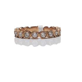 Daniels Jewels Art (B) 14KR .60CT TDW BEZELED BAND