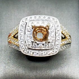 Y 14K 1.30CT TDW VS F HALO MTG MEMO