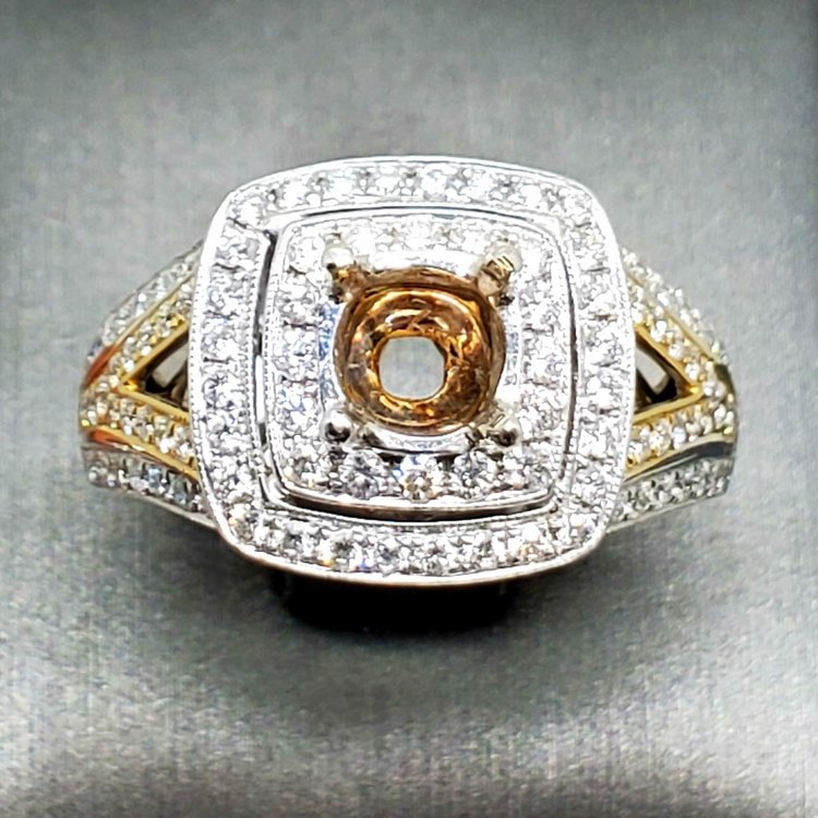 Y 14K 1.30CT TDW VS F HALO MTG MEMO