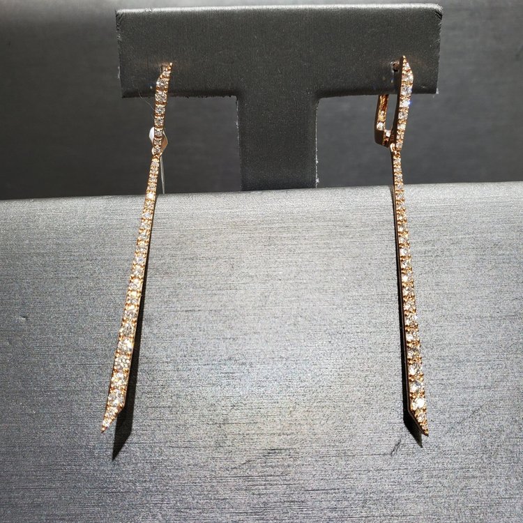 (B) 18K 1.60TDW DANGLE EARR