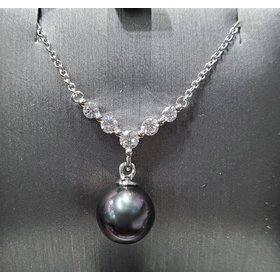 (R)14K .27CT TAH PEARL NECKLACE
