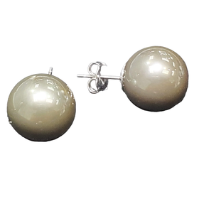 (Y) 14K WG 12 - 13 MM TAHITIAN STUD