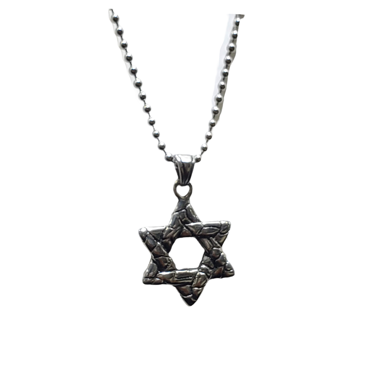 (Y) STAINLESS STEEL STAR OF DAVID