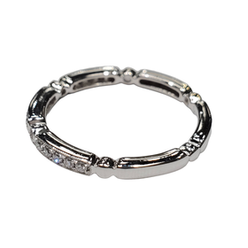 DSG JEWELLERY (R) 18K .16CT VS2 F BAND WHITE GOLD 17 ROUND DIAMONDS