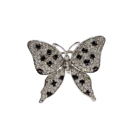 (R) 14K 2.07TDW BLK AND WHT BUTTERFLY RING