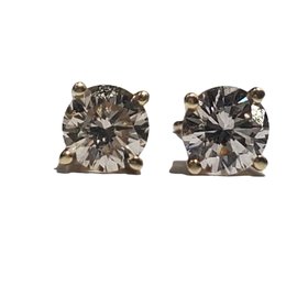 Gemdek (R) 14KY 1.00CT TDW STUD EARRING YELLOW GOLD