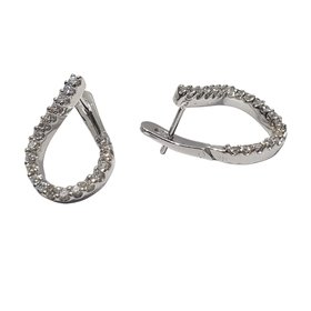 (R) 14KWG .61CT SI1 H FRONT FACING J HOOPS