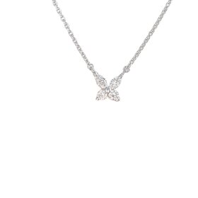 PRIMA NEW YORK (B) 14K .15TDW BUTTERFLY NECKLACE