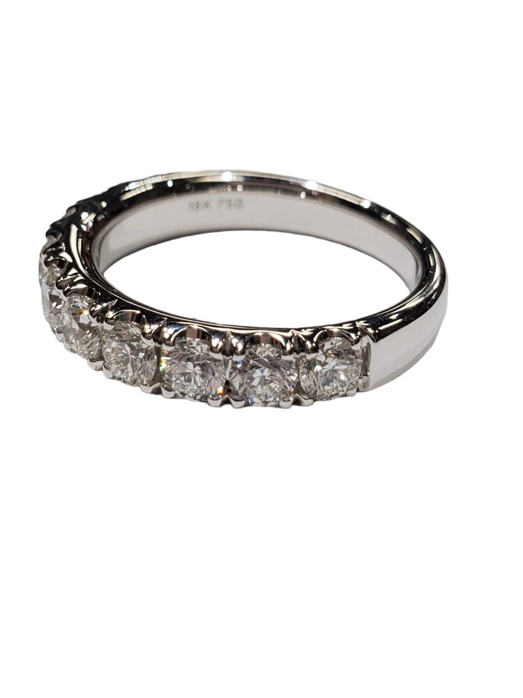 Gordon Brothers Company (Y) 18K 1.44CT VS2 F BAND WHITE GOLD 11 ROUND DIAMONDS