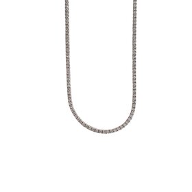 (R) 14KW 7.79CT VS1 F 14.3GRAMS LAB GROWN TENNIS NECKLACE