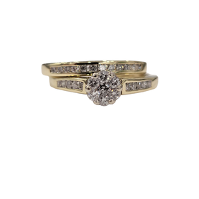 (X) 10KY .50TDW WEDDING SET