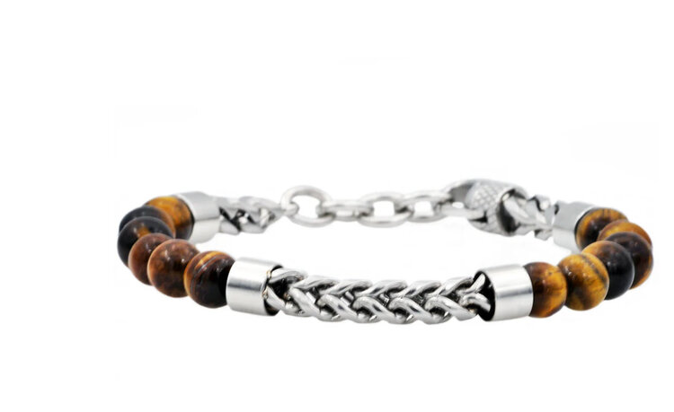 Blackjack (R) Blackjack Bracelet Genuine Tigers Eye