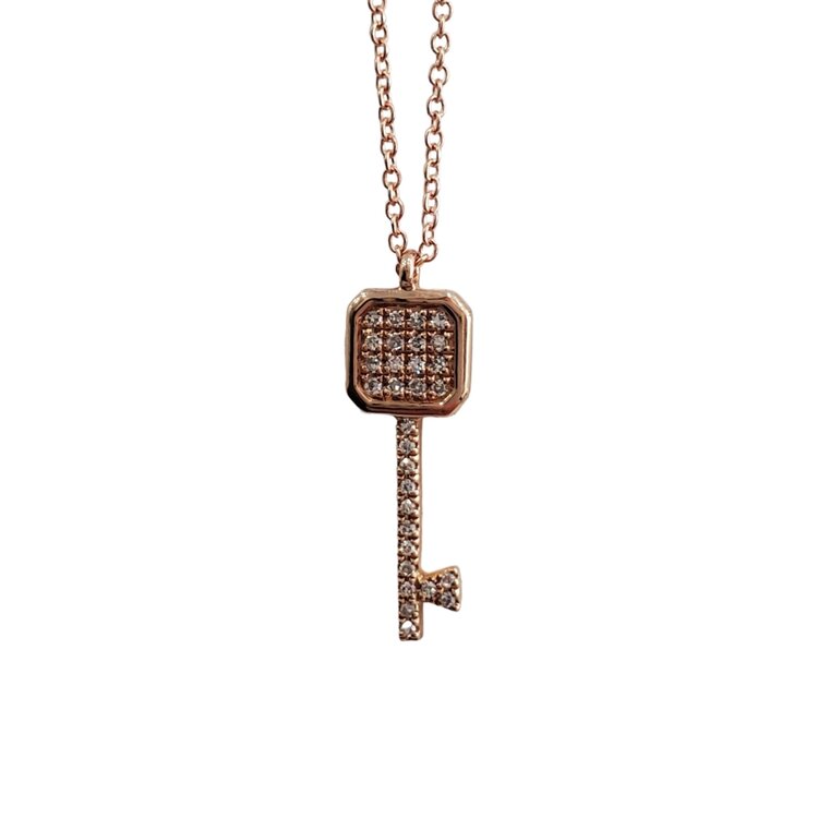 (R) 14KR .15TDW KEY PENDENT