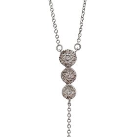 (R) 14K .29TDW DIAMOND DROP NECKLACE