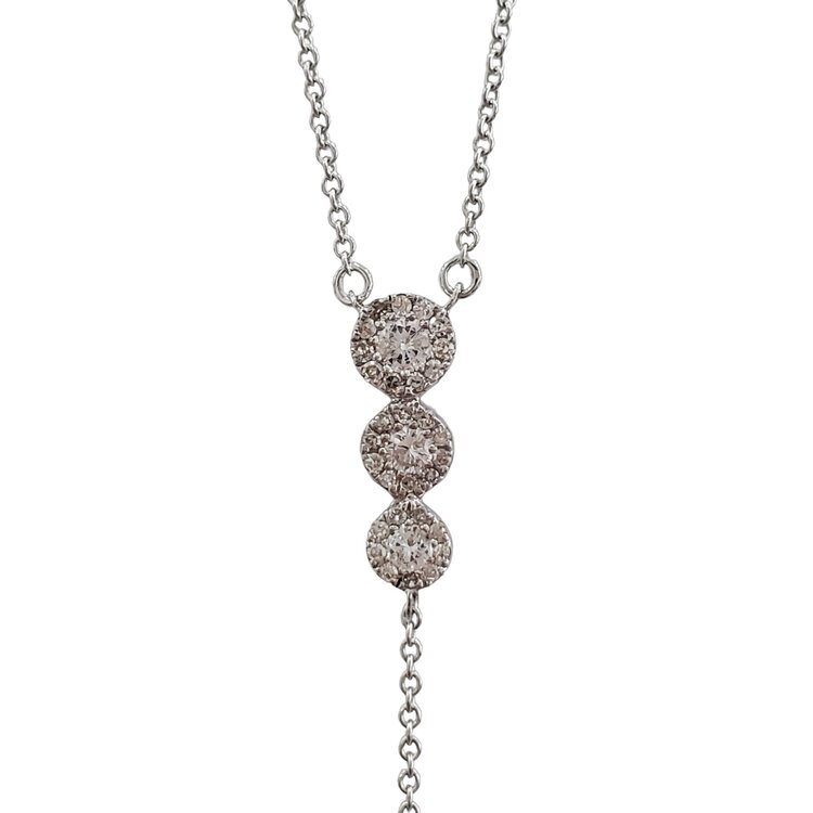 (R) 14K .29TDW DIAMOND DROP NECKLACE