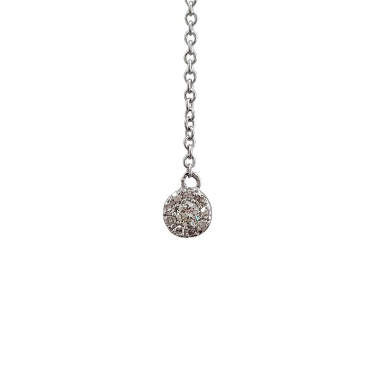 (R) 14K .29TDW DIAMOND DROP NECKLACE