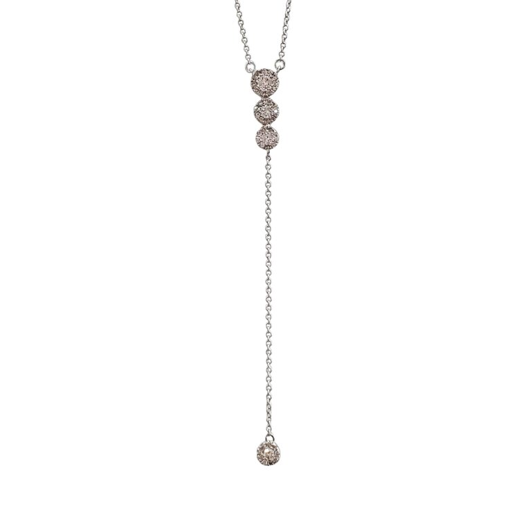 (R) 14K .29TDW DIAMOND DROP NECKLACE