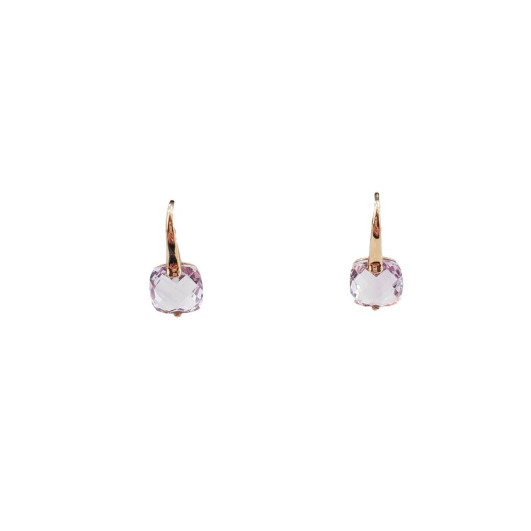 (R) 14KR 8.00CT AMETHYST DROP EARRINGS