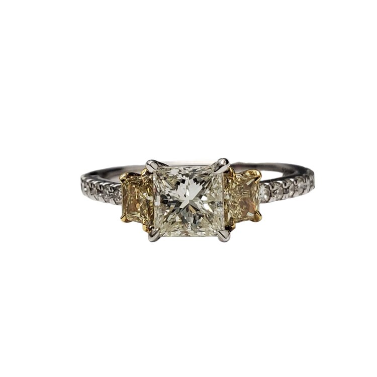 Gemdek M(R)18K 1CT SI2 .40CT YLW .21CT