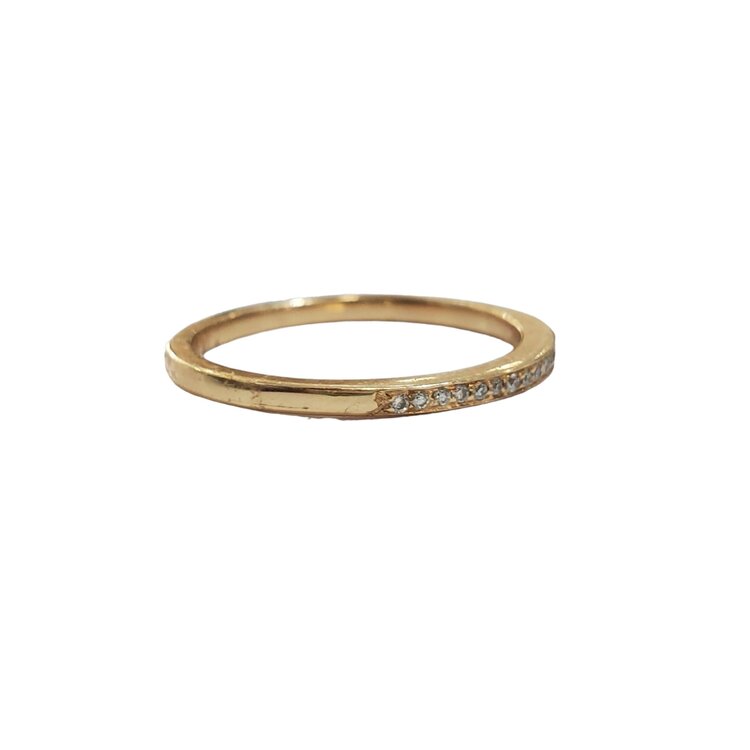 Gemdek M(R) 14K YELLOW GOLD .16TDW DIAMOND WEDDING BAND