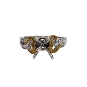 Gemdek M(R) 18K TT .22CT TWO TONE ACCENTED FANCY YELLOW