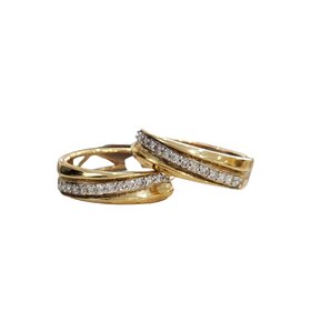 (R) 14KY .26CT TDW HOOP
