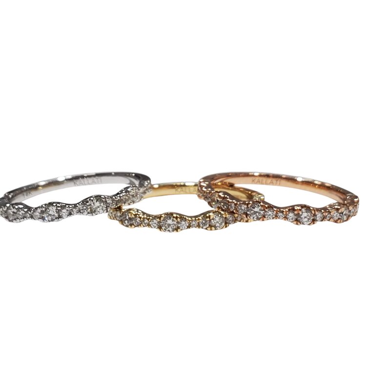 KALLATI M(R) 14KR .37CT DECORATIVE DIAMOND BAND