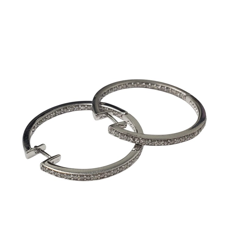 Gemdek (R) 14K .80TDW IN/OUT HOOPS